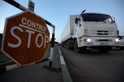 Российские грузовики "гуманитарного конвоя"  покинули Украину