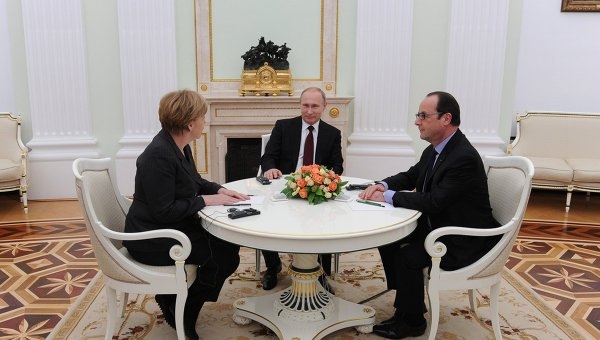 Переговоры Путина, Меркель и Олланда завершились