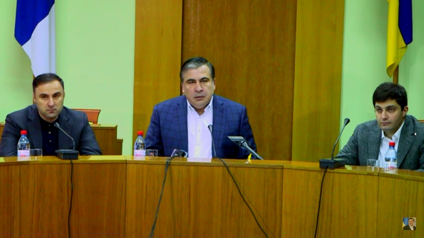 Саакашвили выгнал с заседания представителя СБУ (видео)