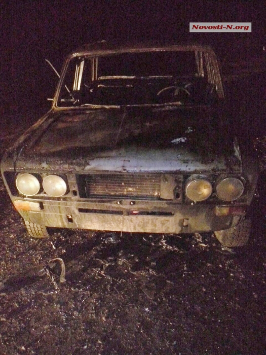 На Николаевщине взорвался автомобиль — водитель сгорел заживо